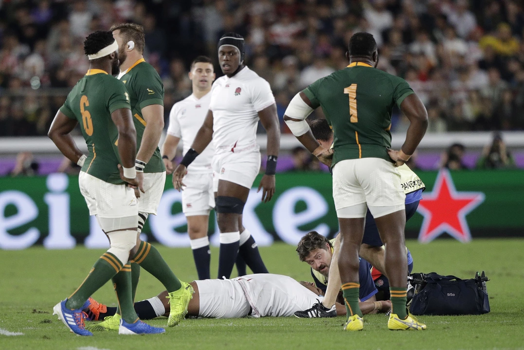 Why did England lose to South Africa in the rugby final?